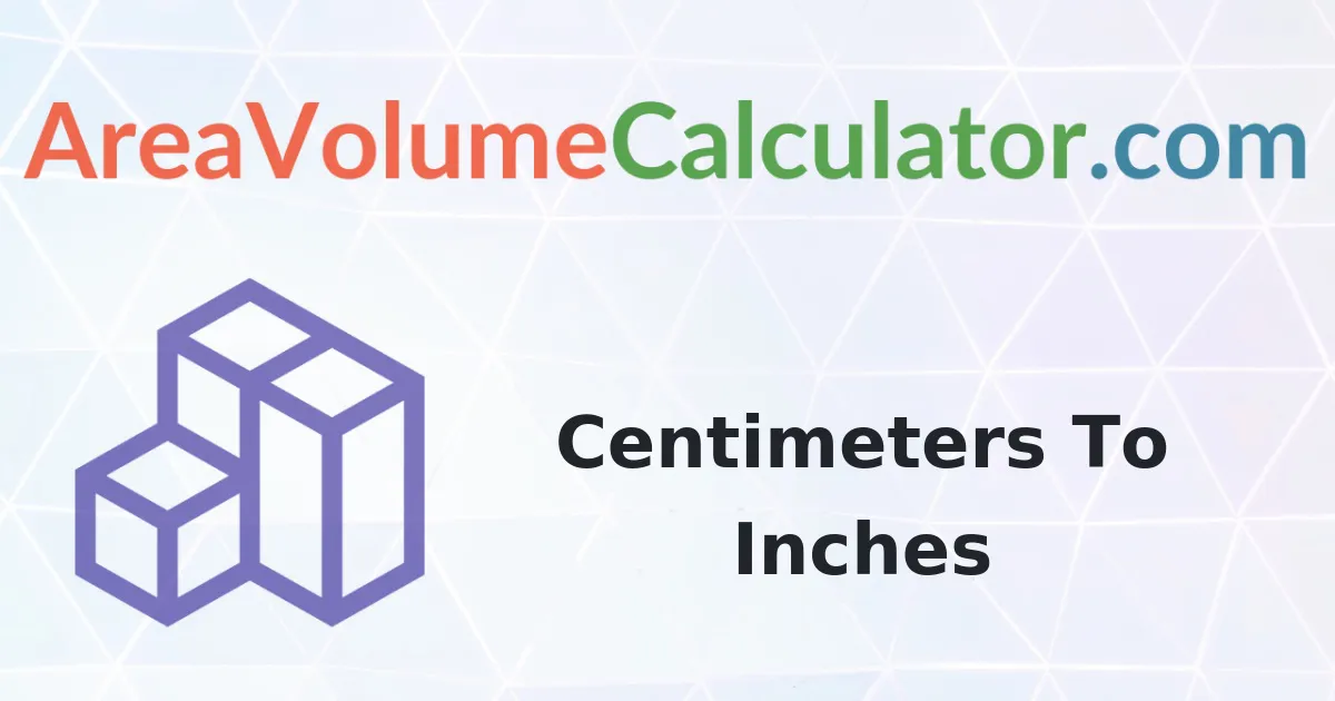 Convert 496 Centimeters To Inches Calculator