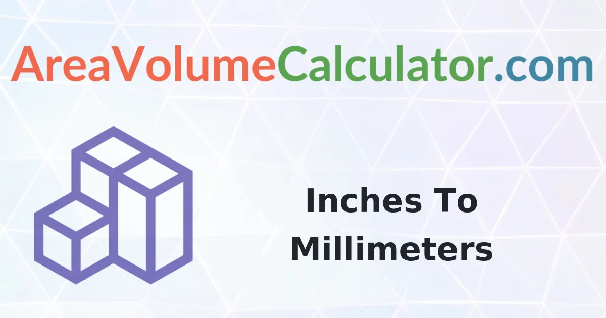 Convert 220 Inches To Millimeters Calculator