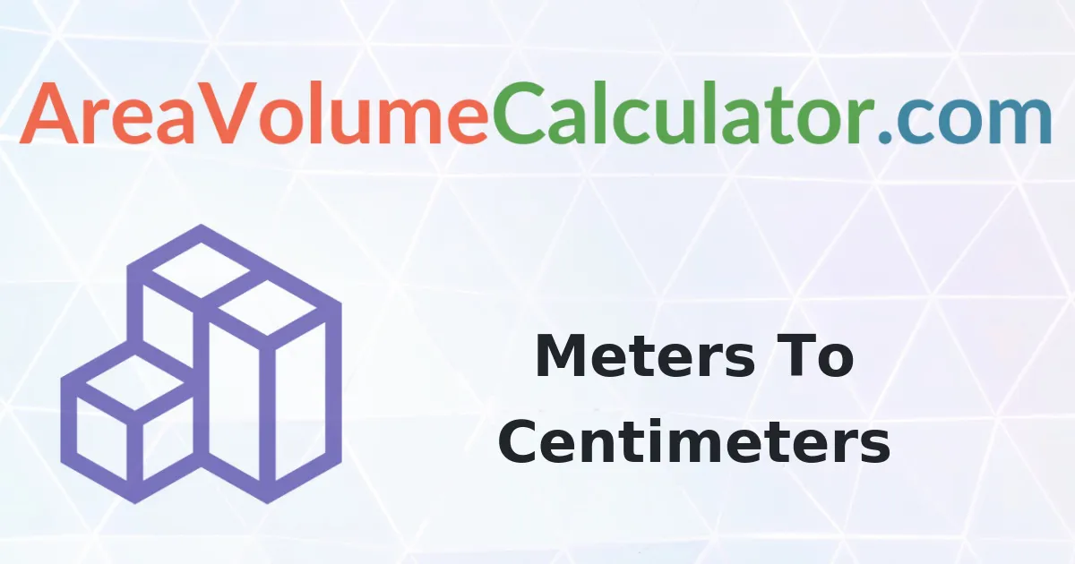 Convert 29 Meters To Centimeters Calculator